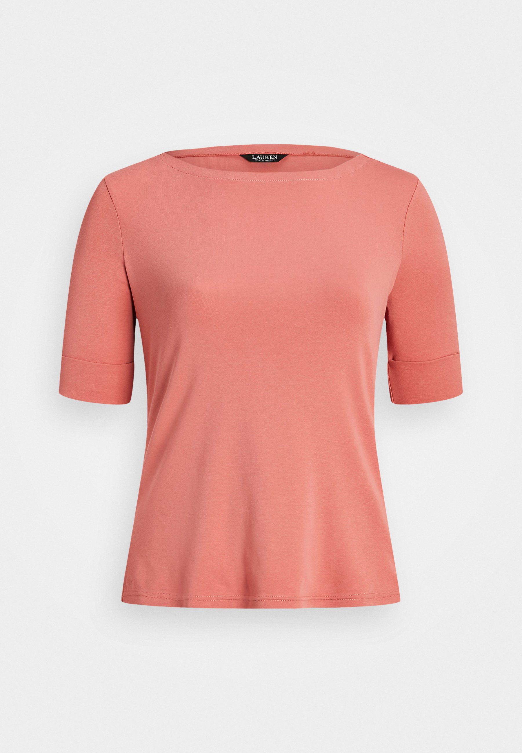 Lauren Ralph Lauren Woman STRETCH COTTON BOATNECK TOP Basic T