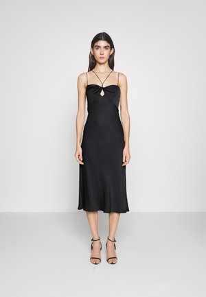 Calvin Klein MICRO STRAP TWIST SLIP DRESS - Cocktailkleid/festliches Kleid - black