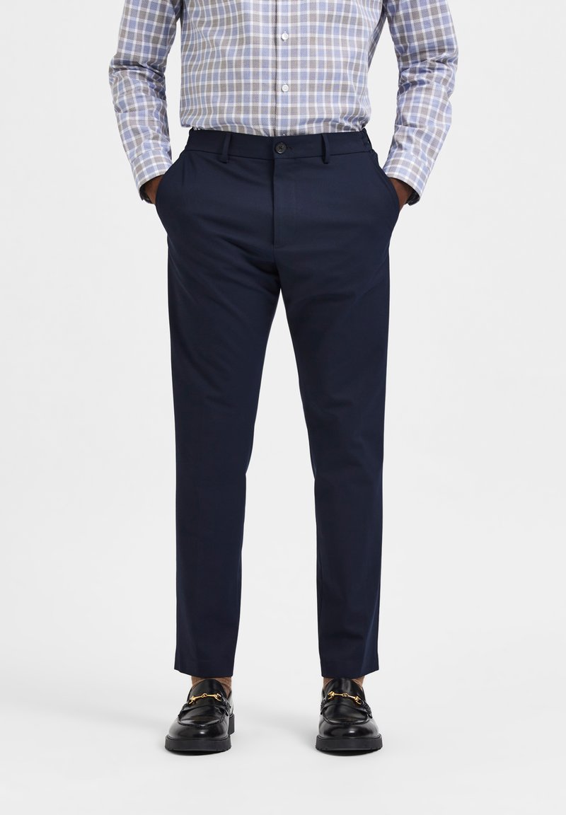 Straight Leg Trousers in Sapphire