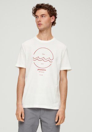 AUS REINER - T-Shirt print - weiß