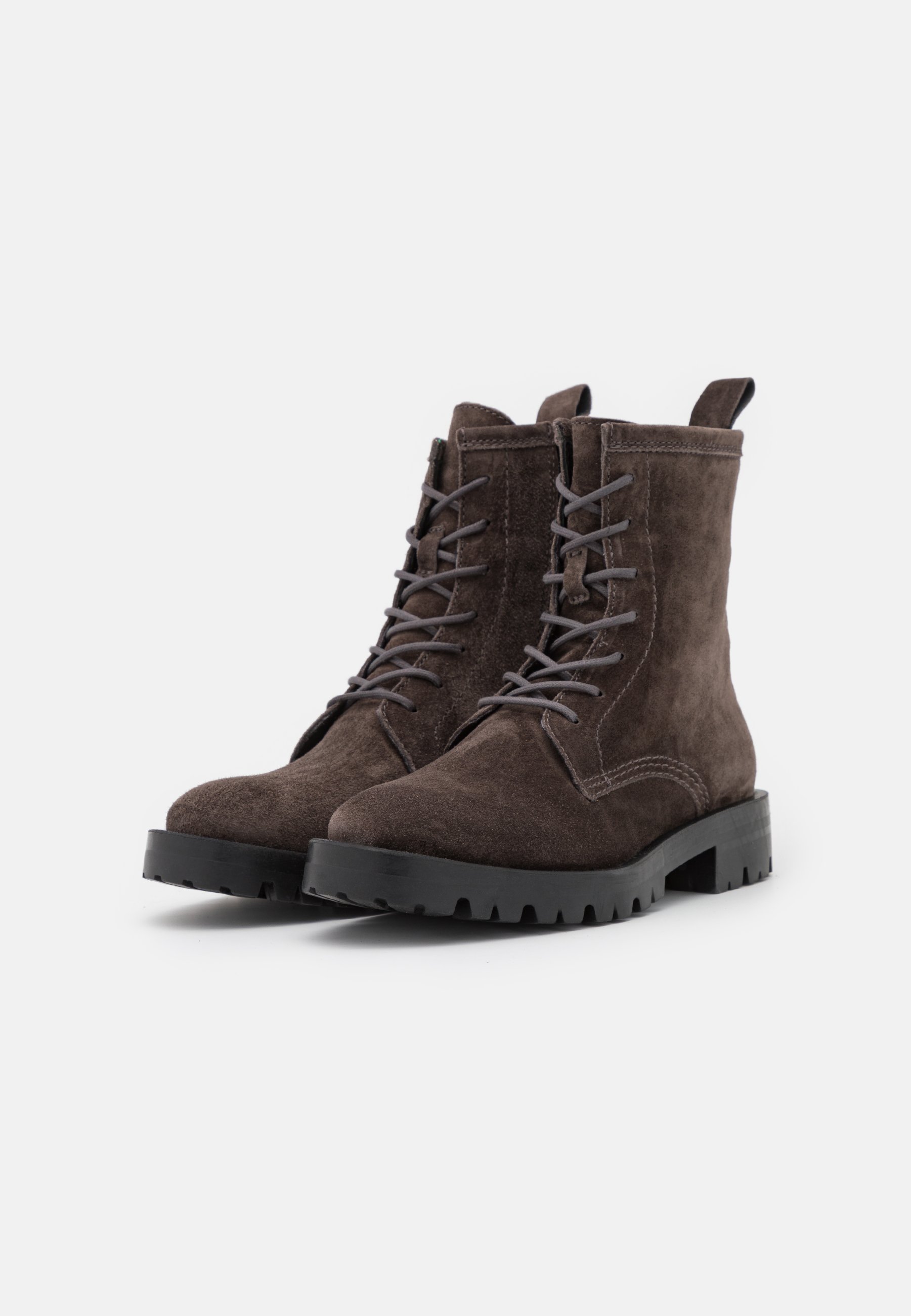 Alpe MILITARE - Botines con cordones - iman/negro - Zalando.es