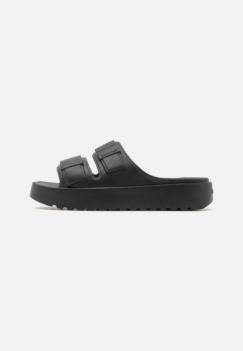 Calvin Klein DOUBLE STRAP SLIPPER Pool slides black Zalando.co.uk
