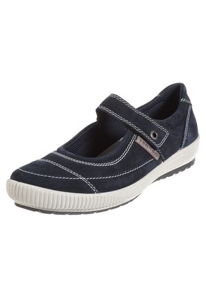 Ankle strap ballet pumps - ocean