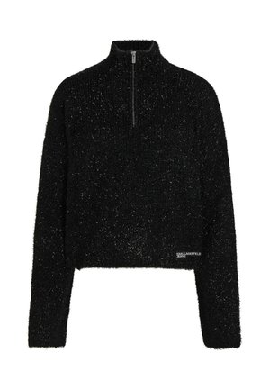 Karl Lagerfeld Jeans, KLJ FLUFFY KNIT SWEATER - Πουλόβερ - black