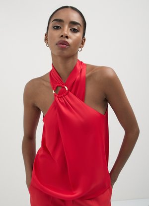 Calliope HALTERNECK - Camicetta - rosso