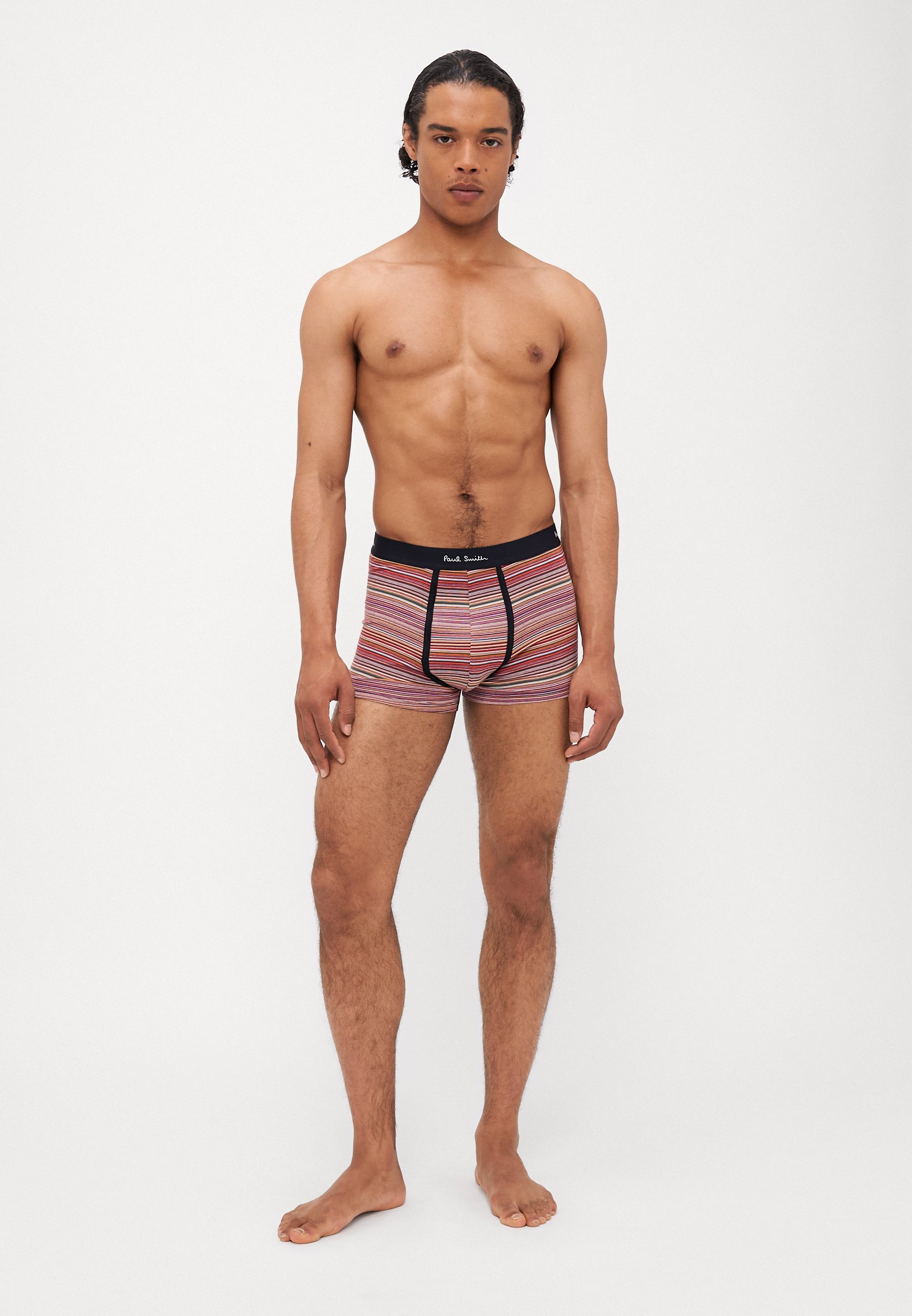 PS Paul Smith - Confezione da 3 boxer aderenti blu a righe con logo