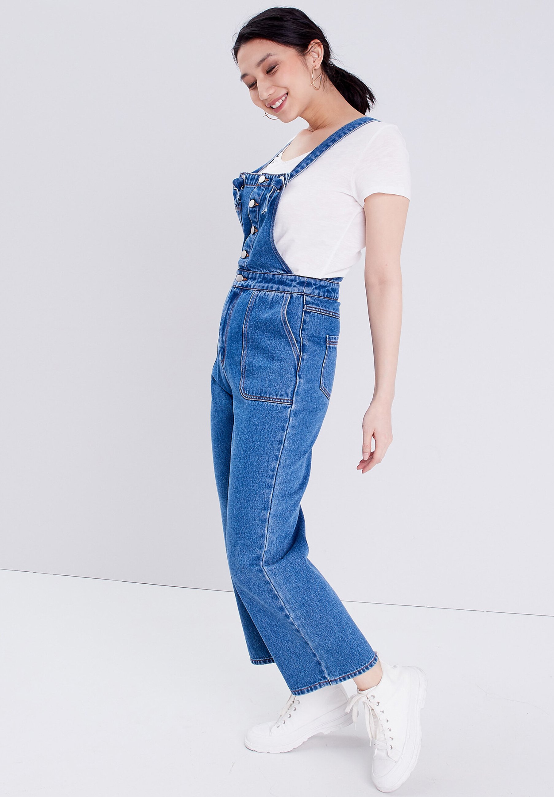 Cache Cache GERADER SCHNITT - Dungarees - denim stone/stone blue denim -  Zalando.de