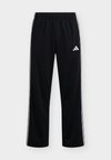 MENS 3 STRIPES SNAP TRACK PANTS - Παντελόνι φόρμας - black/white