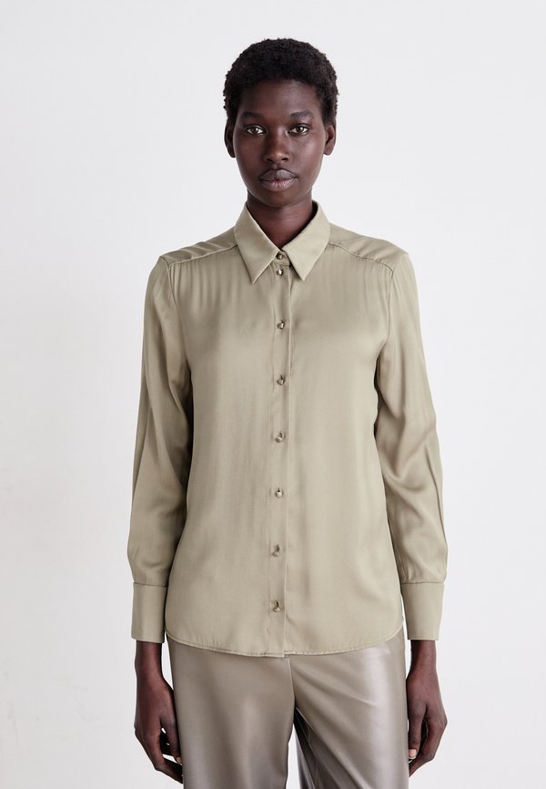 Button-down blouse - sage powder