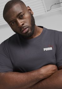 Puma COL SMALL LOGO - Camiseta básica - galactic gray