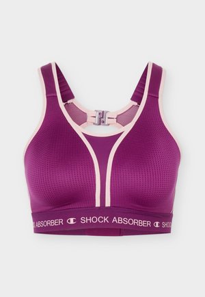 Shock Absorber, ULTIMATE RUN BRA PADDED - Спортен сутиен с висока поддръжка - purple