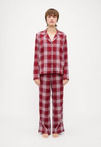 Tommy Hilfiger SHIRT - Pyjama set - deep rouge