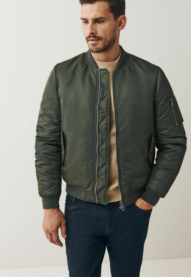Next SHOWER RESISTANT Chaquetas bomber khaki green/verde Zalando.es
