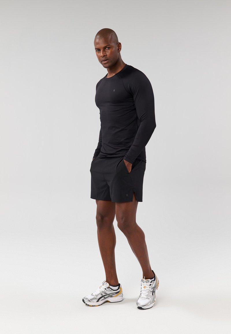 Maglia A Maniche Lunghe Da Uomo Con Lupo, Rune Di Odin E Bussola Vichinga – Stile Retrò, Felpata, Per Allenamento E Streetwear