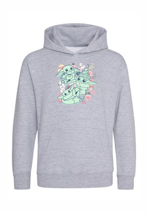 STAR WARS THE MANDALORIAN SPRING CHIBI GROGU - Mikina s kapucí - heather grey