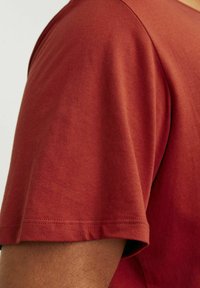 Jack & Jones JJELOGO - T-Shirt print - red ochre