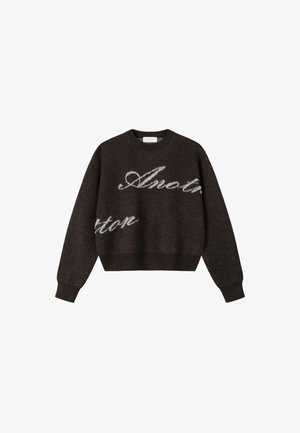 Another Cotton Lab, SIGNATURE KNIT SWEATER - Jersey de punto - chocolate