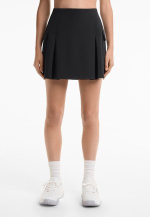 PIQUÉ CARGO - Mini suknja - black