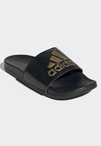 adidas Performance ADILETTE COMFORT - Kummikingad - core black/gold metallic