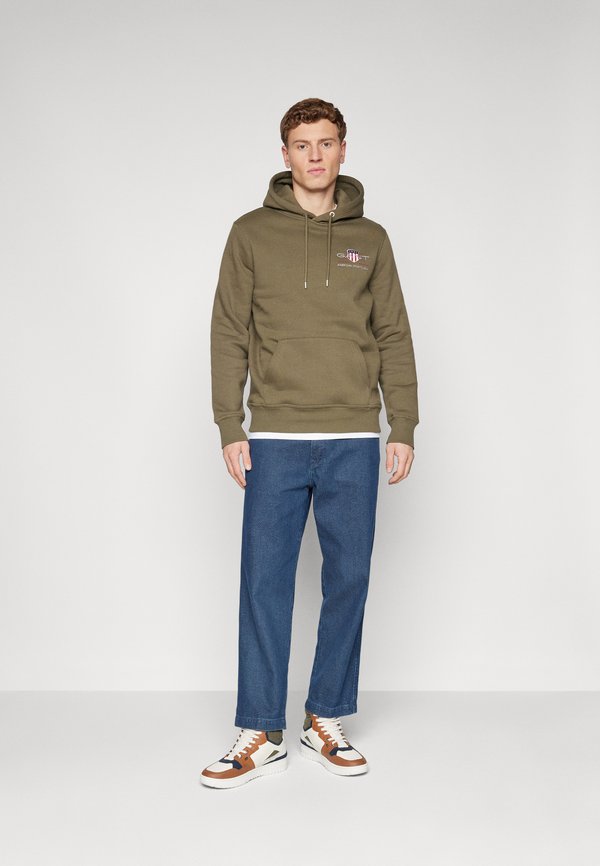 MEDIUM ARCHIVE SHIELD HOODIE - Sweatshirt - grün3