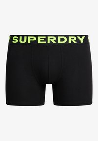 Superdry & Co 3ER PACK - LOGOBUND  - Calzoncillos - ath grey feeder blk stripe blk