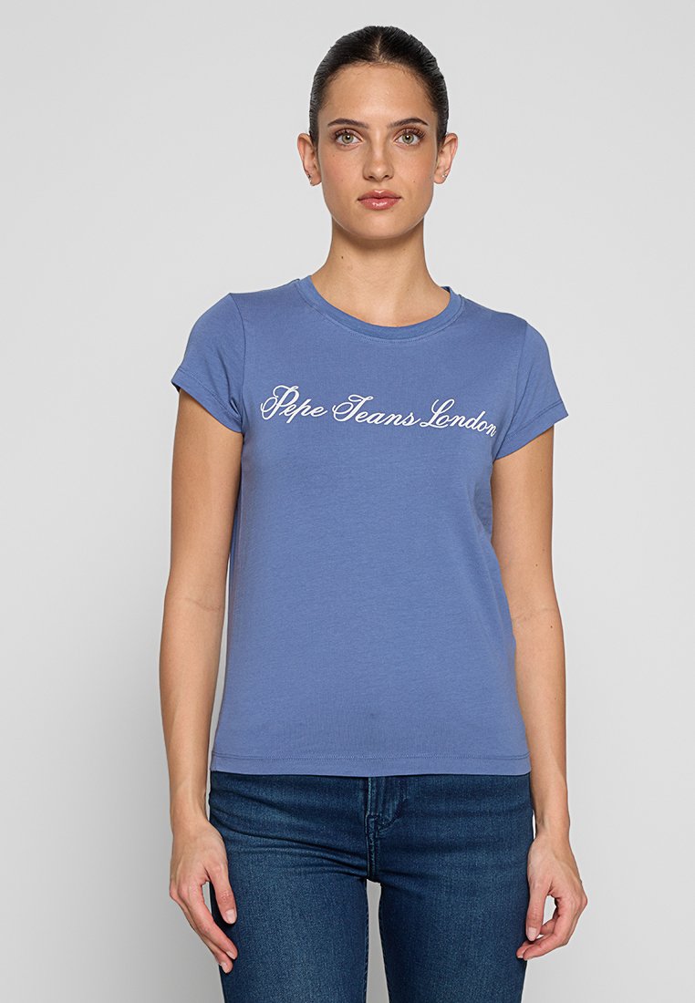 Pepe Jeans T-shirt print blauw