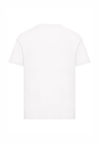 White short-sleeve t-shirt made from cotton, featuring a classic crew neck design with a smooth texture and no visible patterns or accents.