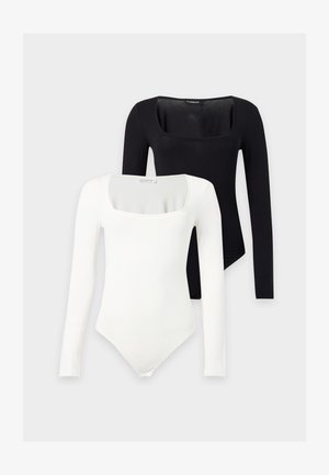 Even&Odd by Zalando, 2 PACK - T-shirt à manches longues - black/egret