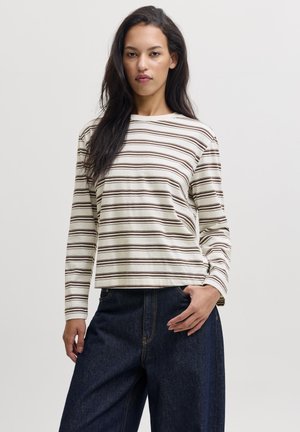 JJXX JXSOPHIA BOXY  - Langærmet T-shirt - carafe/vanilla ice