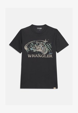 Wrangler, Μπλουζάκι με στάμπα - black