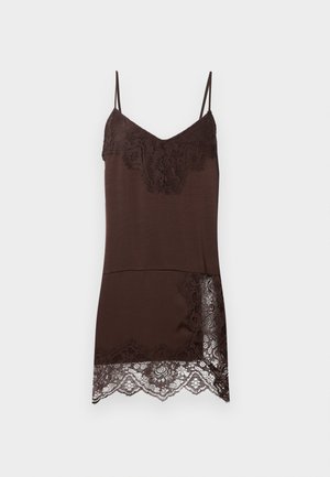 VILA, VILEA STRAP TUNIC - Robe de jour - coffee bean