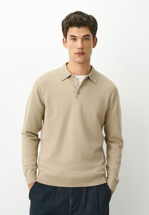 Next, REGULAR FIT - ESSENTIAL KNITTED POLO SHIRT - Jumper - neutral