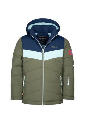 GRYLLEFJORD - Winter jacket - navy dusky olive frosty mint