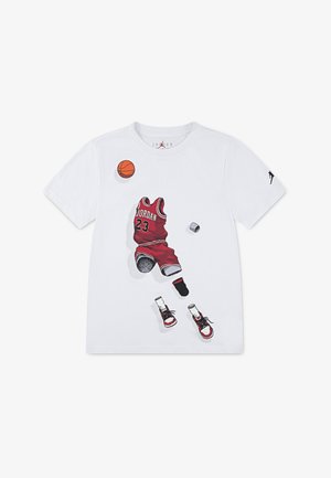 Jordan GHOST MAN TEE - Printtipaita - white