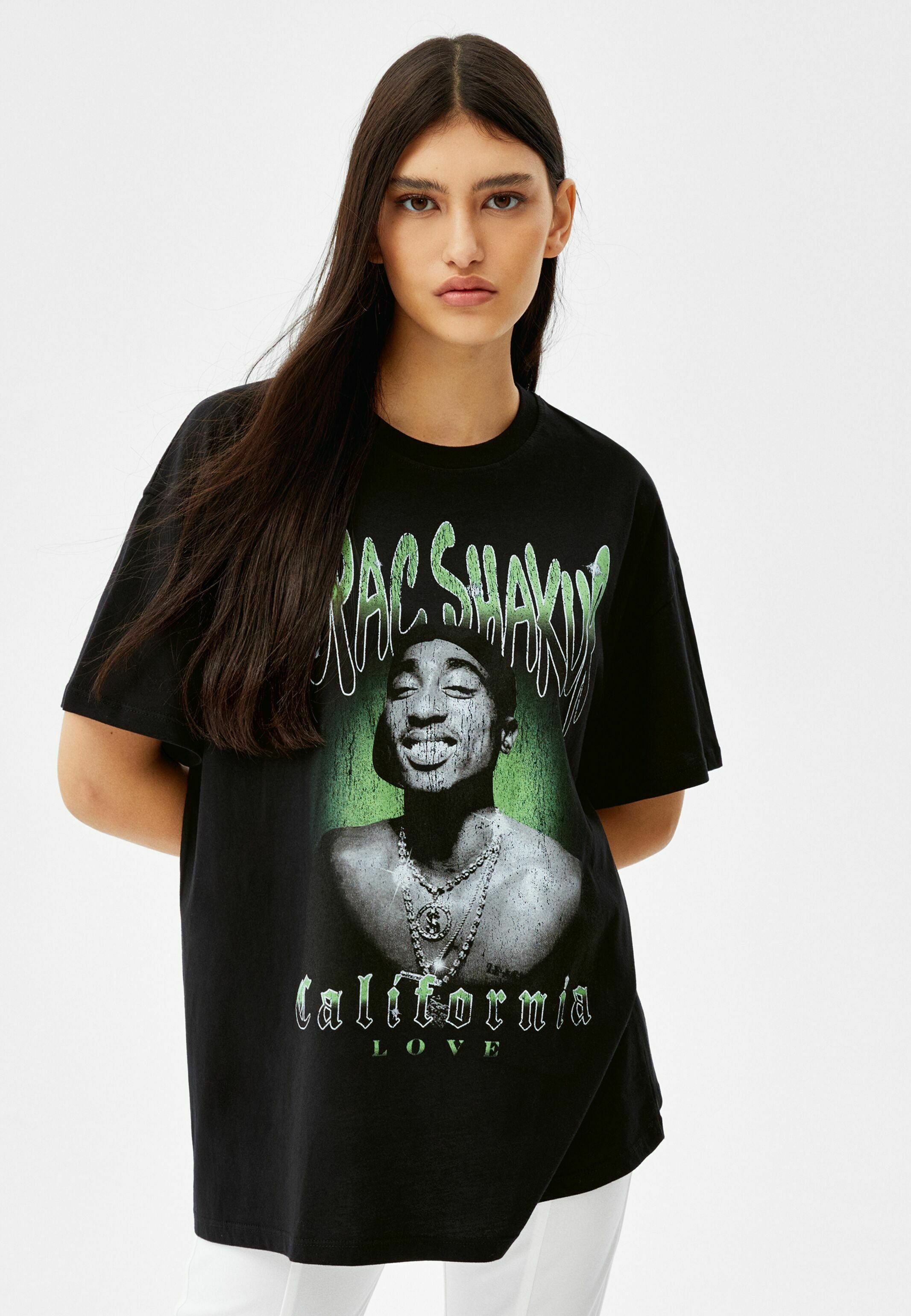 Bershka TUPAC CALIFORNIA LOVE - Print T 