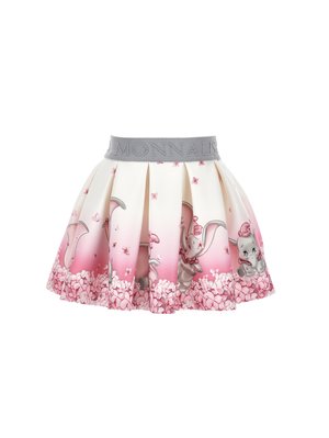 Monnalisa GONNA ROMANTIC CIRCUS NEO SWEET CARTOON - Gonna a pieghe - panna/fairytale