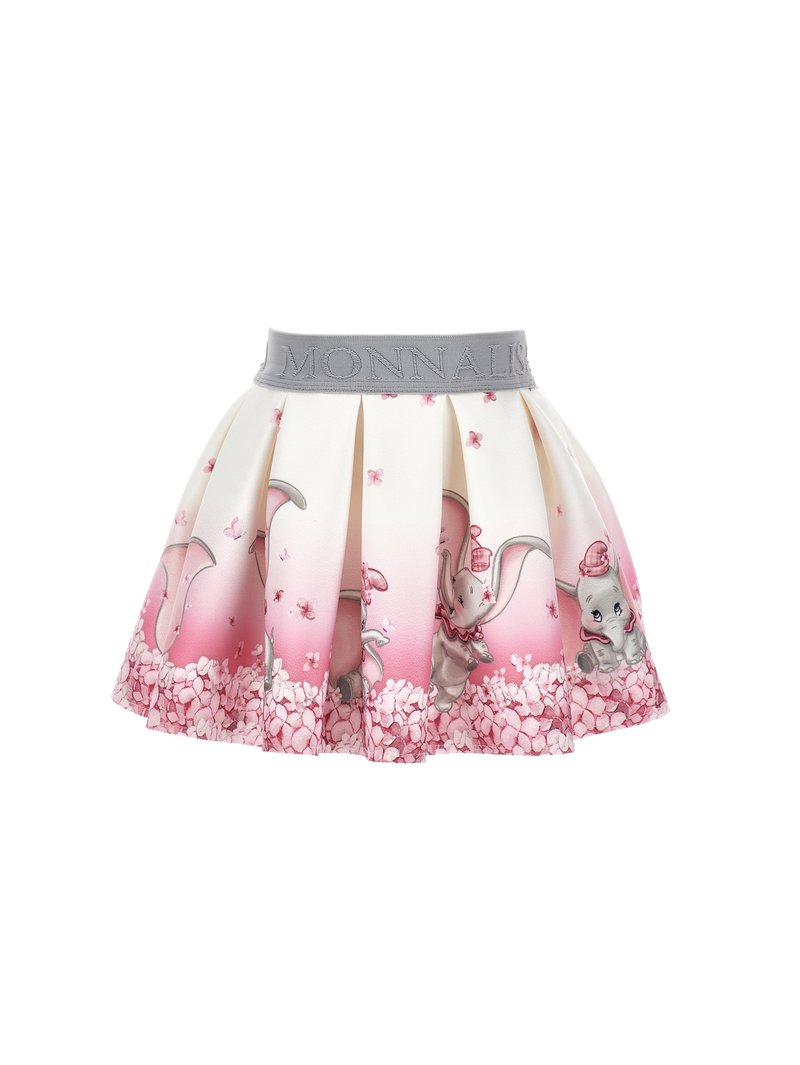 Monnalisa GONNA ROMANTIC CIRCUS NEO SWEET CARTOON - Gonna a pieghe - panna/fairytale