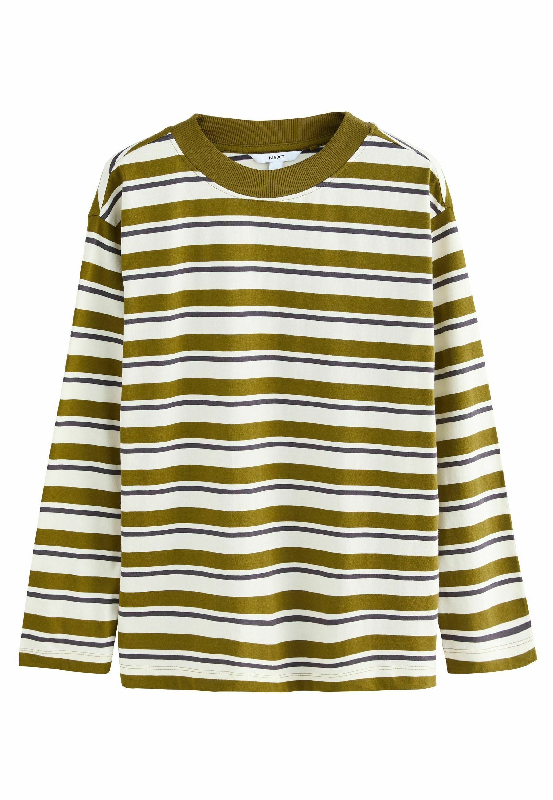 Next REGULAR FIT STRIPE LONG SLEEVE CREWNECK Maglietta a