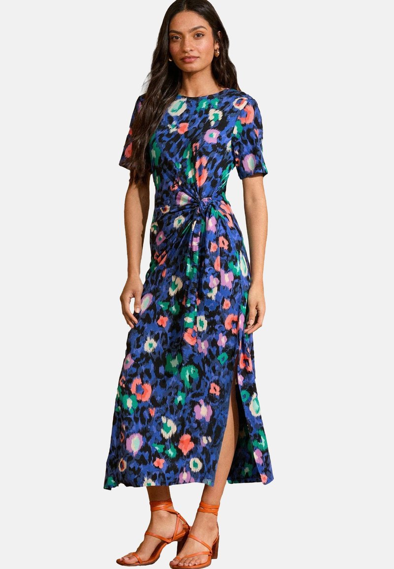 Love & Roses Haljina od žerseja - blue animal tie side