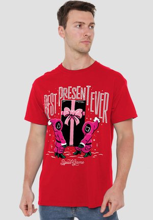 NETFLIX SQUID GAME BEST PRESENT EVER - Print T-shirt - red