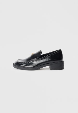GLAZED PENNY LOAFER - Slip-ons - black