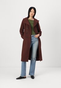 ONLY ONLMEDINA LONG BELTED COAT - Manteau classique - rum raisin