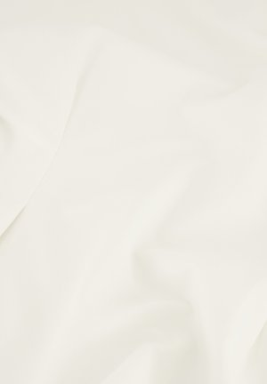 Smooth off-white fabric with gentle folds and soft texture, creating a subtle shadow pattern.