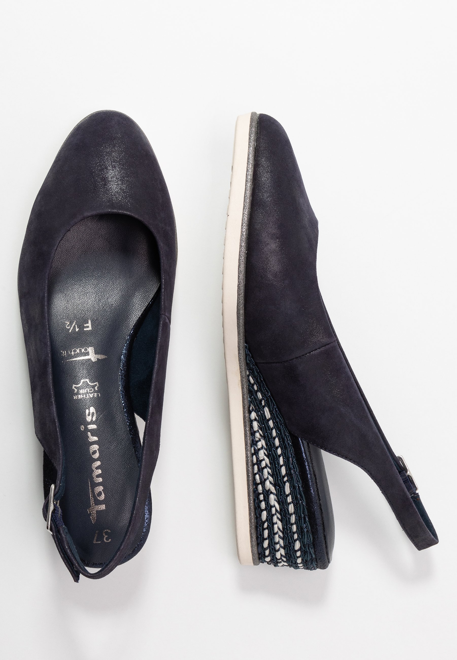 Tamaris SLING BACK - Kiler - navy pearl Tamaris SLING BACK - Kiler - navy pearl