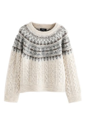 Next REGULAR FIT - FAIRISLE CHRISTMAS  - Maglione - ecru