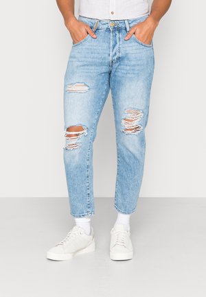 JJIFRANK JJLEEN - Jeans Tapered Fit - blue denim