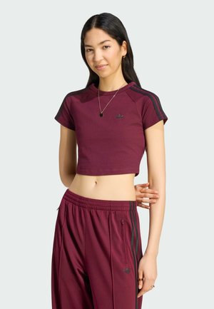 adidas Originals, ADIDAS ORIGINALS SST BABY TEE - T-Shirt print - maroon   maroon   black
