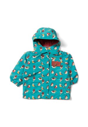 Waterproof jacket - garden birds repeat print