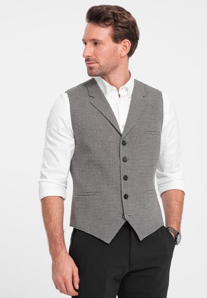 WITH COLLAR - Waistcoat - grey