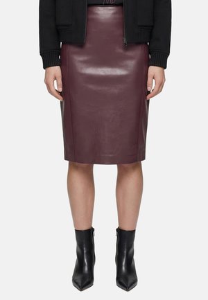 Marc Aurel, MARC AUREL STIFTROCK - Pencil skirt - plum